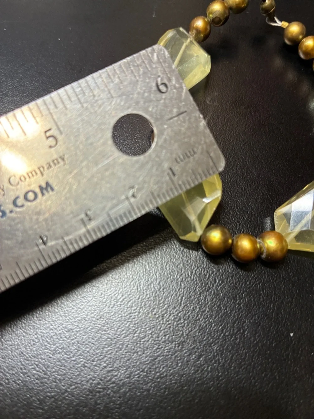 Israeli Cut natural lemon quartz gemstone and pearl magnetic clasp Bracelet - Picture 11 of 16